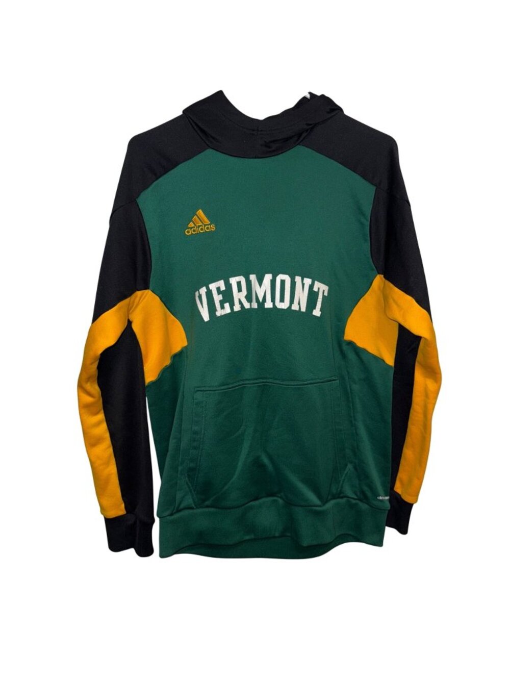 Adidas Vermont  Hoodie Sweatshirt Green/Black/Yellow Pullover Mens Medium